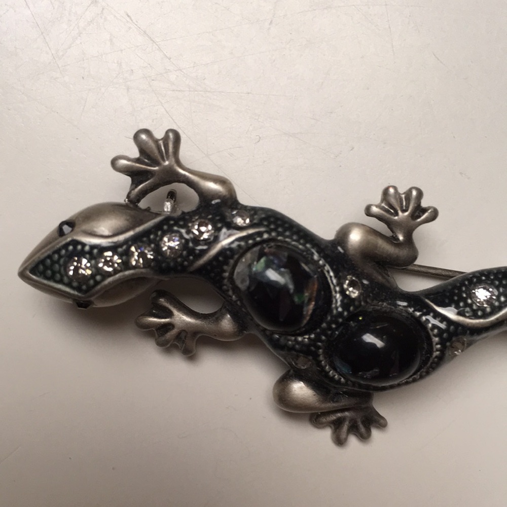 Lizard Metal Brooch - Picture 5 of 7